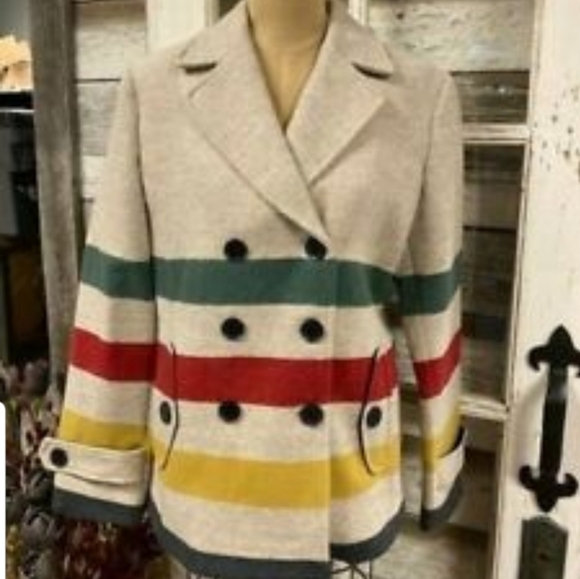 WOMEN'S GLACIER PARK WOOL PEA COAT NWT - Picture 3 of 3